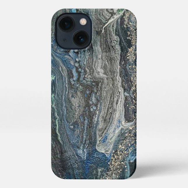Dreams of the Ocean'20 abstract painting  Ceramic  iPhone Case (Back)