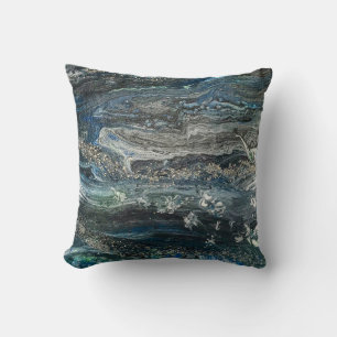 Dreams of the Ocean'20 abstract painting   Cushion