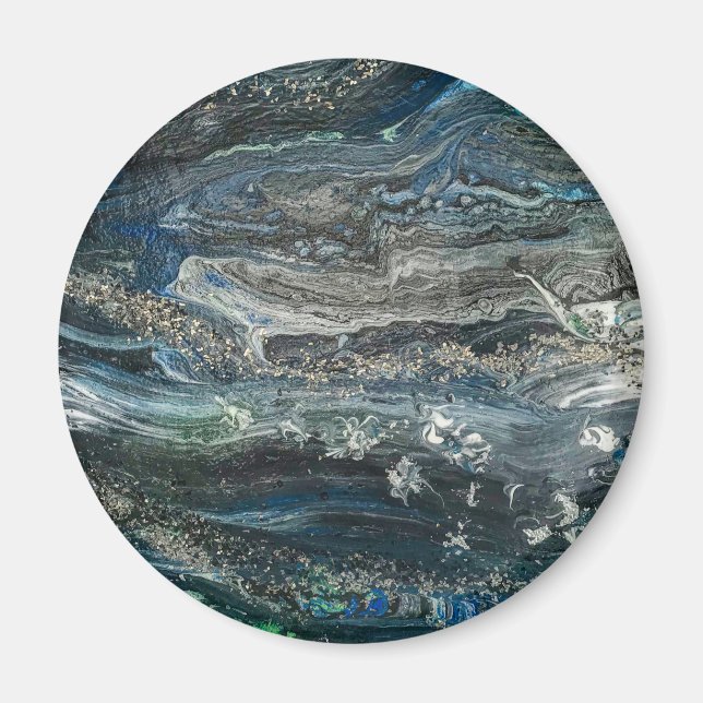 Dreams of the Ocean'20 abstract painting  Magnet (Front)