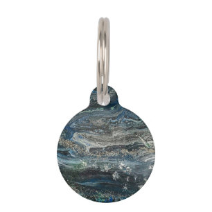 Dreams of the Ocean'20 abstract painting Pet Tag