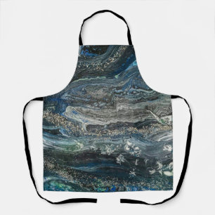 Dreams of the Ocean'20 abstract painting Serving Apron