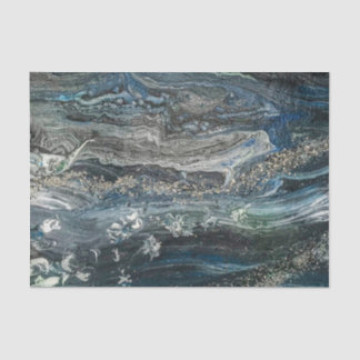 Dreams of the Ocean'20 abstract painting  Tissue Paper