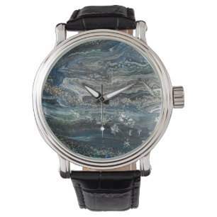 Dreams of the ocean'20 abstract painting  watch