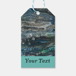 Dreams of the Ocean abstract painting Gift Tags