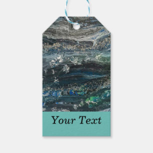 Dreams of the Ocean abstract painting Gift Tags
