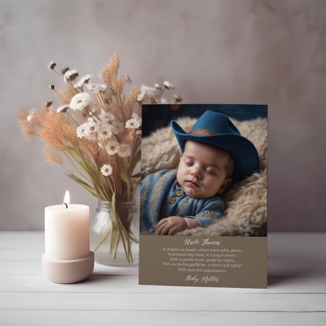 Dreams of the Range Cowboy's Lullaby Godfather Invitation (Creator Uploaded)
