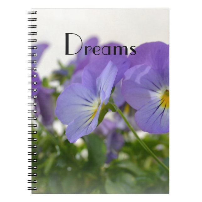 Dreams Pansies Notebook (Front)