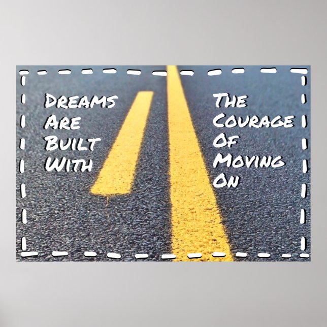 "Dreams" Positive Wall art Poster (Front)