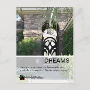 Dreams Real Estate postcard