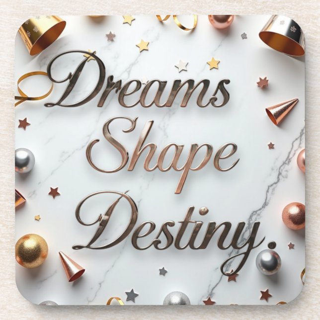 Dreams Shape Destiny  Coaster (Front)