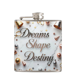 Dreams Shape Destiny Hip Flask