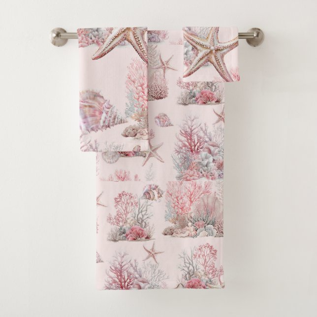 Dreams under the sea bath towel set (Insitu)