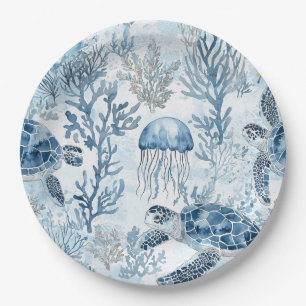 Dreams under the sea Paper Napkin Plate