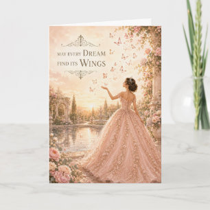 Dreams & Wings Quinceañera Sweet 16 Card