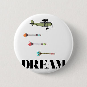 Dreams with Wings 6 Cm Round Badge