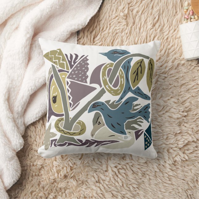 Dreamscape Birds TWArt 13 Cushion (Blanket)