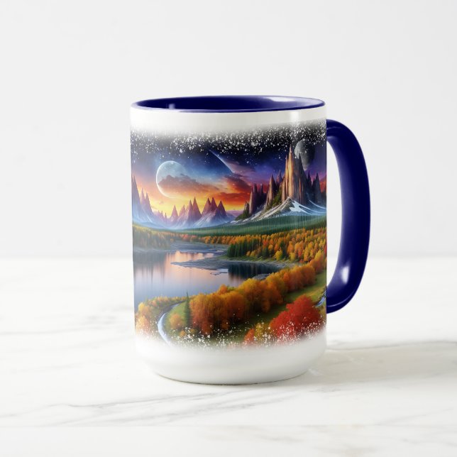 Dreamscape Delights Coffee Mugs Customisable (Front Right)