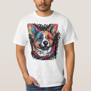 Dreamscape: Ethereal Welsh Corgi Surrealist Digita T-Shirt