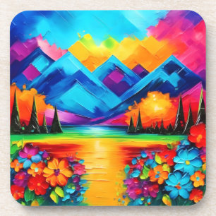 Dreamscape Horizon Painting Coaster