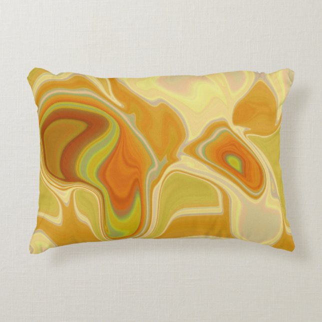 Dreamscape in Gold Decorative Cushion (Front)