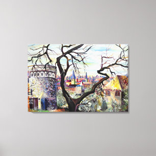 Dreamscape Luxembourg bohemian city Canvas Print
