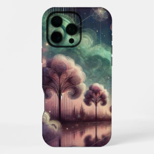 Dreamscape Swirling Trees Cosmic Reflections iPhone 16 Pro Max Case