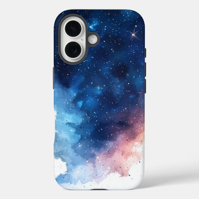 Dreamscape Watercolor Galaxy Phone Case (Back)