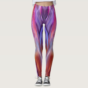 "Dreamscape Waves" Contemporary Abstract Art       Leggings