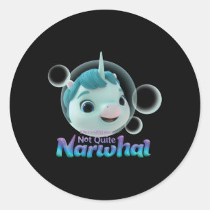 Dreamworks Not Quite Narwhal Kelp Classic Round Sticker