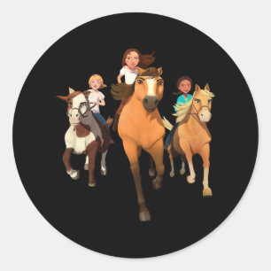 Dreamworks Spirit Riding Free - Horseback Riding Classic Round Sticker