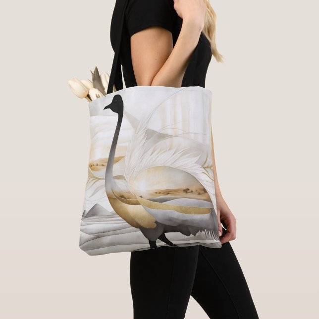 Dreamwoven Guardian Ostrich Tote Bag (Close Up)