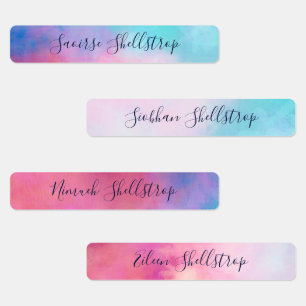 Dreamy Abstract Pastels Name In Calligraphy