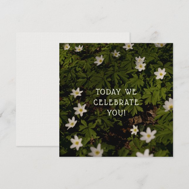 Dreamy and soft Spring Blossoms aesthetic greeting Card (Front/Back)
