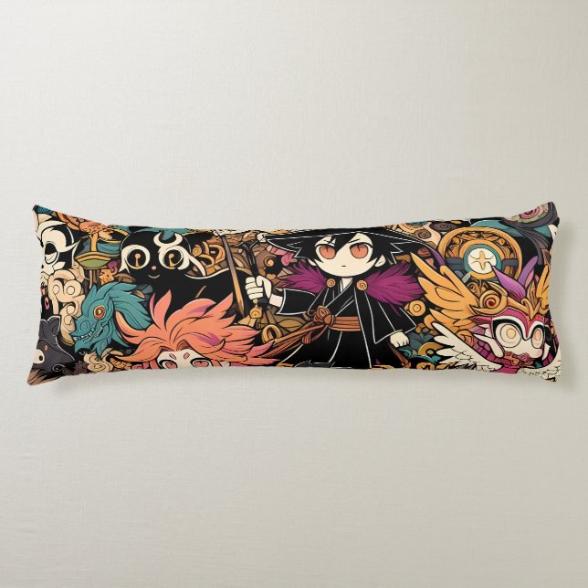 Dreamy Anime-Inspired Pillowcases & Beddings Body Cushion (Front)