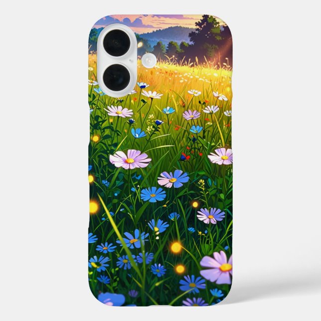 Dreamy Anime Summer Meadow Case-Mate iPhone Case (Back)