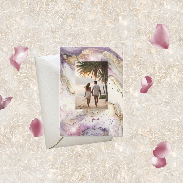 Dreamy Aquarella Wedding Thank You Cards (Creator Uploaded)