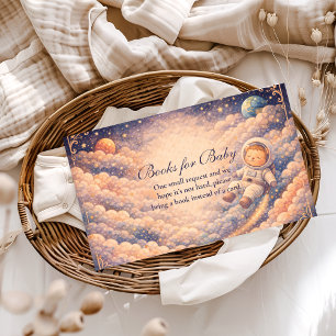 Dreamy Astronaut Cloudscape Books for Baby Enclosure Card