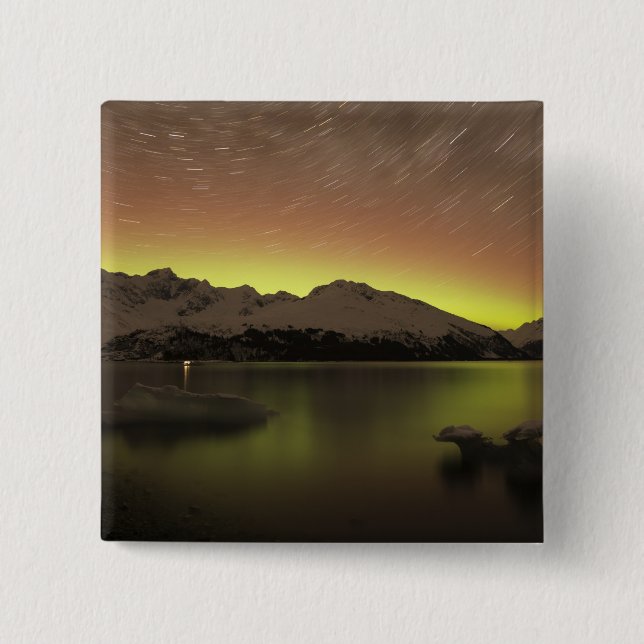 Dreamy Aurora 15 Cm Square Badge (Front)