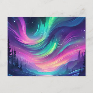 Dreamy Aurora Borealis Postcard