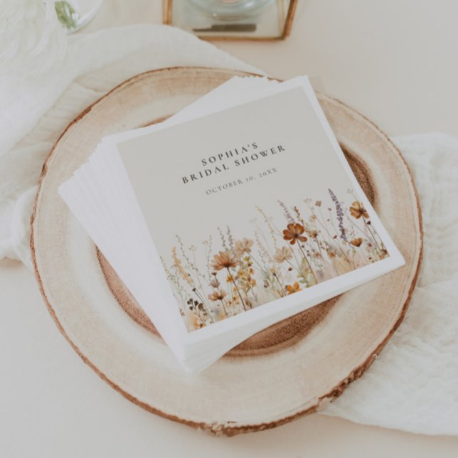 Dreamy Autumn Wildflower Napkin (Creator Uploaded)