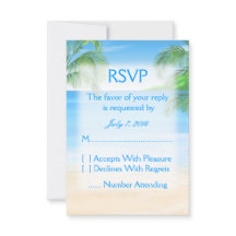 Dreamy Beach Wedding RSVP