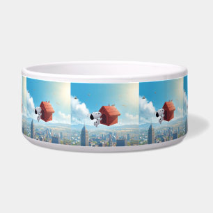 Dreamy Beagle Floating City Comic Illustration