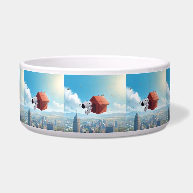 Dreamy Beagle Floating City Comic Illustration (Front)