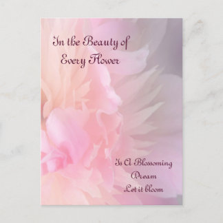 Dreamy Blooming Floral Poster Postcard
