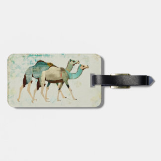 Dreamy Blue Camels  Luggage Tag