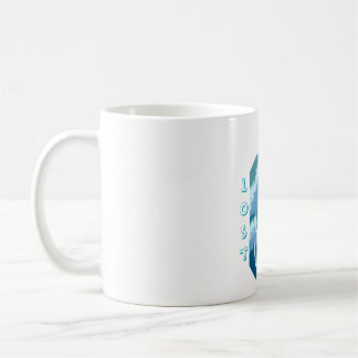 Dreamy Blue Forest – Aesthetic Nature Illustration Coffee Mug