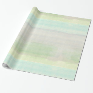 Dreamy Blue Green Watercolor Wrapping Paper