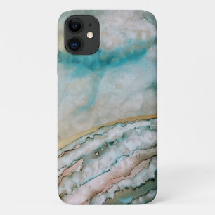 Dreamy Blue Ink Design Apple iPhone 11 Case