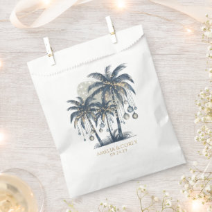 Dreamy Blue Palm Trees Favour Bags