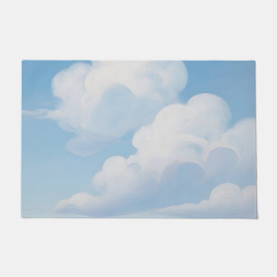 Dreamy Blue Sky Clouds Doormat